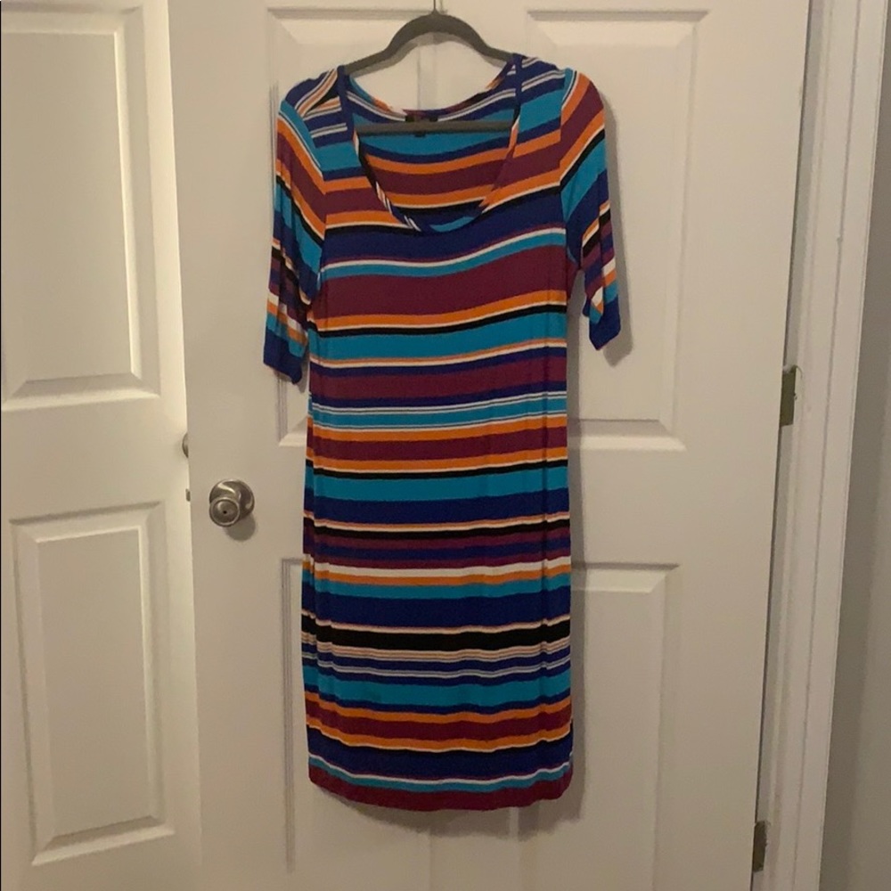 Multi striped stretch dress (Cupio)